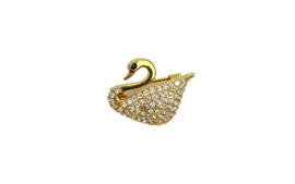 Broche zwaan goud