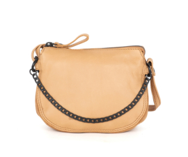 Crossbody tas kettinkje camel