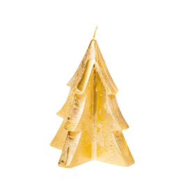 Figuurkaars kerstboom goud
