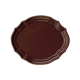 Tray enamel koperbruin