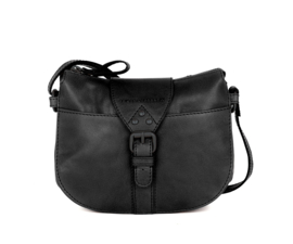 Handtas mini gesp zwart