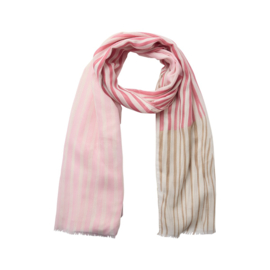 Soyaconcept sjaal Canna roze met zand