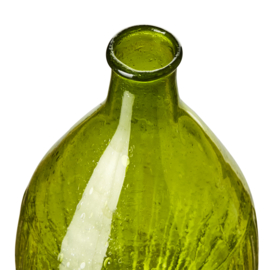 Vaasje recycled glas groen 18cm