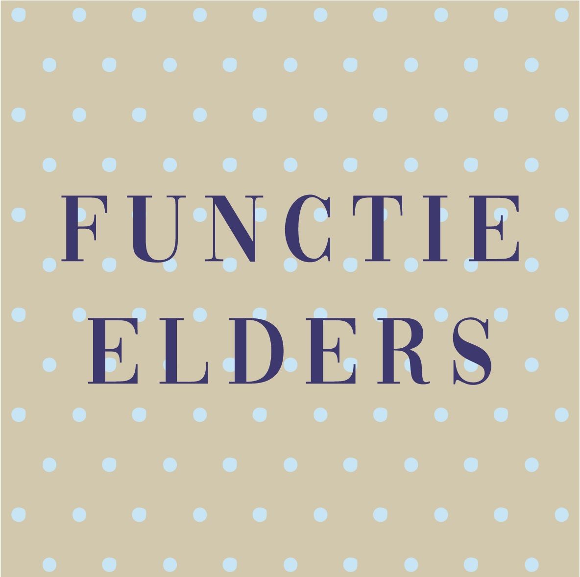 Tegeltje crème "Functie elders"