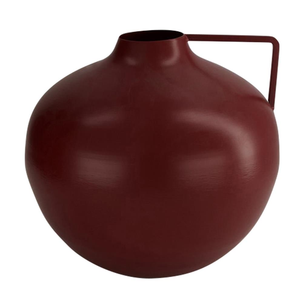 Vaas metaal bordeaux 19cm
