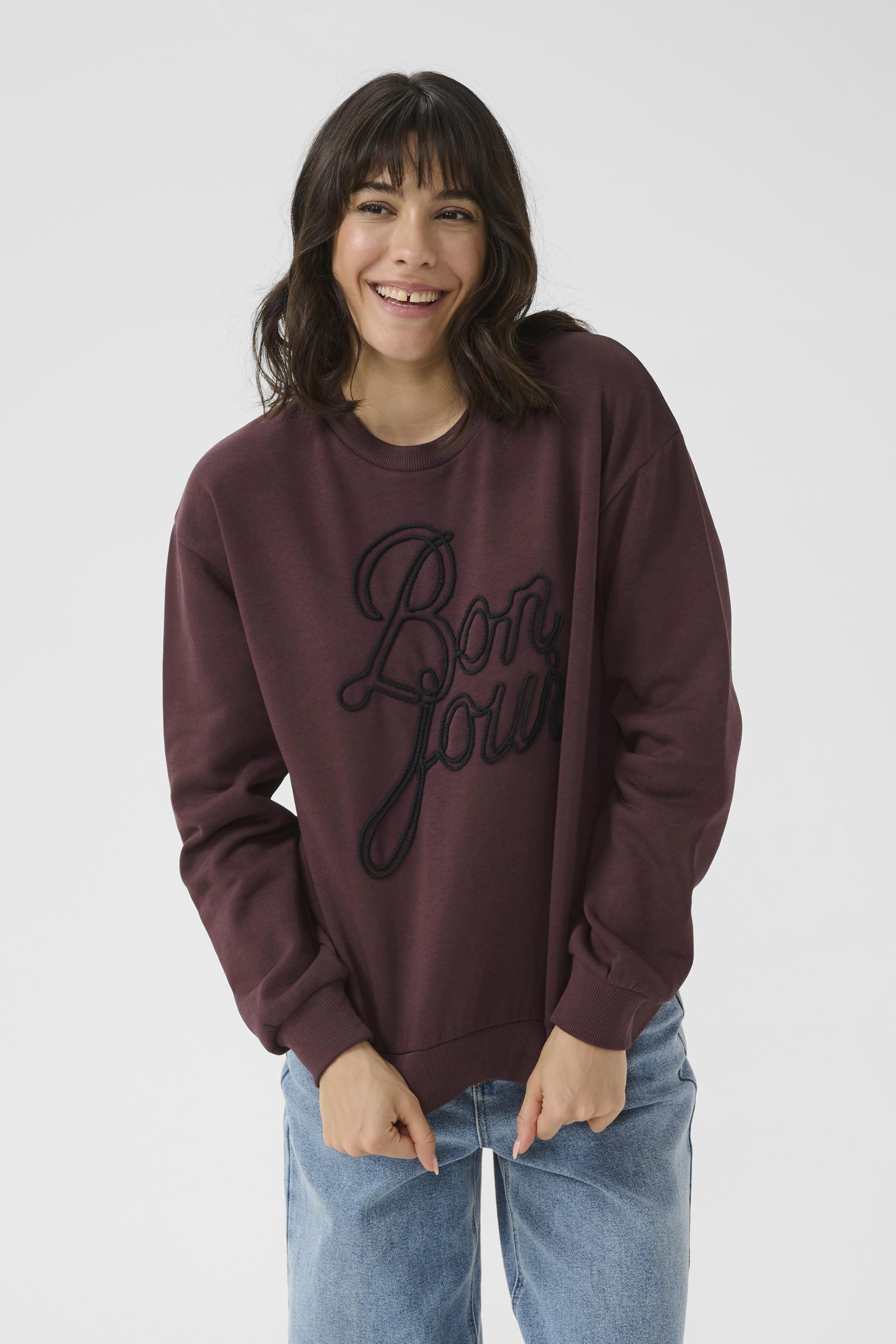 Kaffe sweatshirt Berta bordeaux
