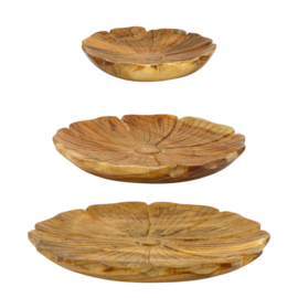 Houten tray bloem