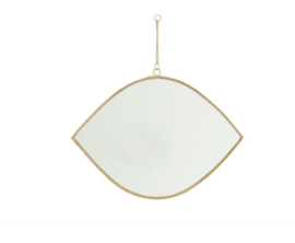 Spiegeltje oog goud aan ketting