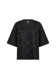 Soyaconcept shirt Banu zwart met glitter