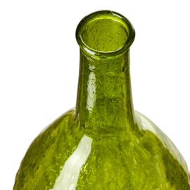 Vaasje recycled glas groen 22cm