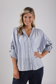Nukus blouse Tina lichtblauw