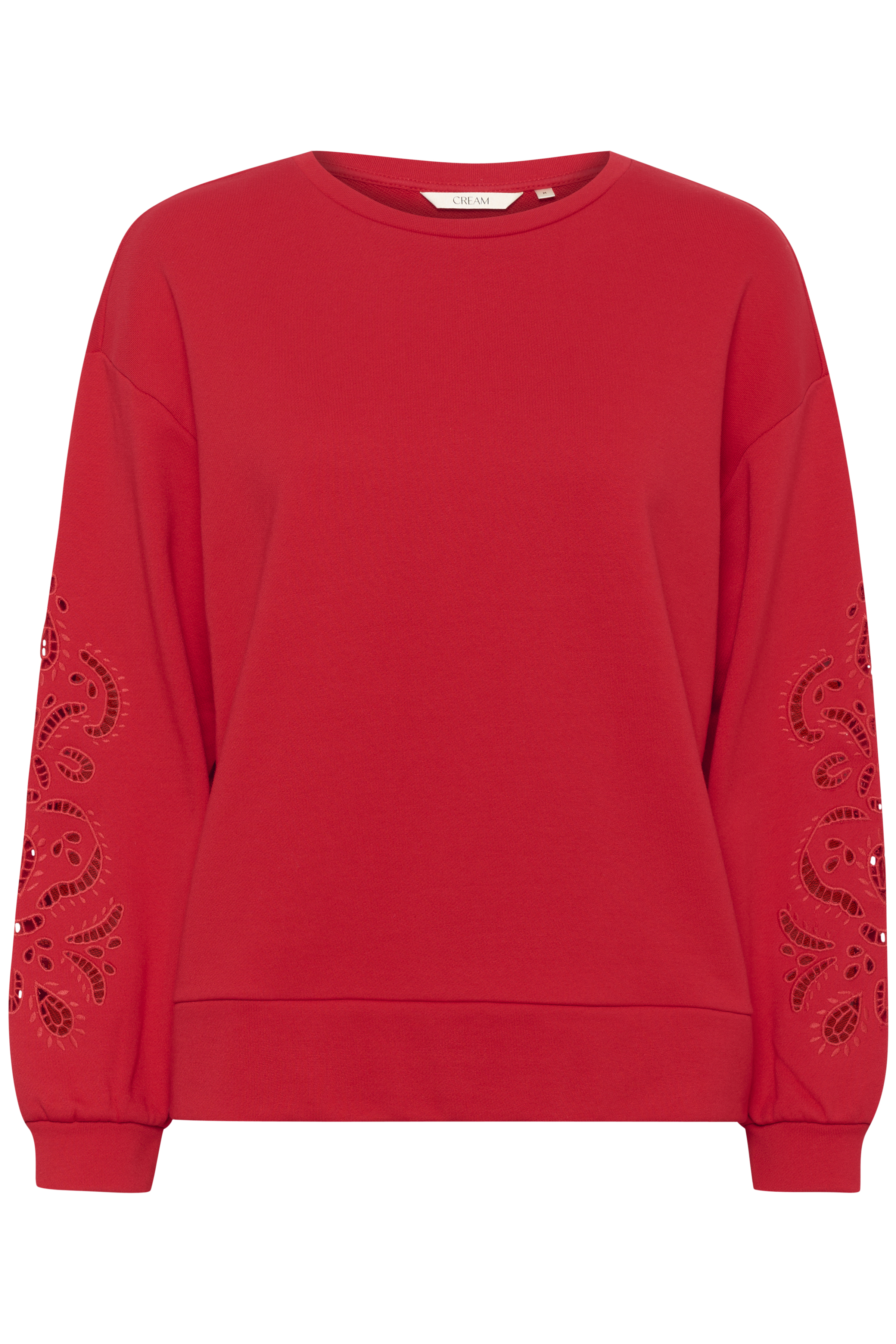 Cream sweater Josie rood