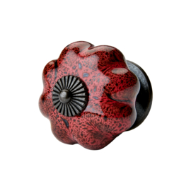 Knop Q49 bloem rood