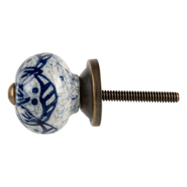 Knop Q06 blauw