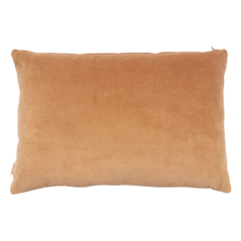 Kussen bloemen camel