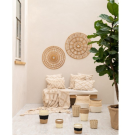 Wanddecoratie cirkel naturel