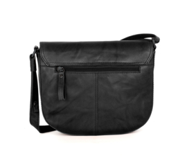 Flapbag gesp zwart