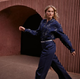 Nukus blouse Jenna blauw