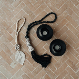 Schelpenketting zwart
