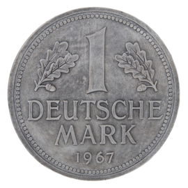 Wandbord munt Deutsche Mark 1967