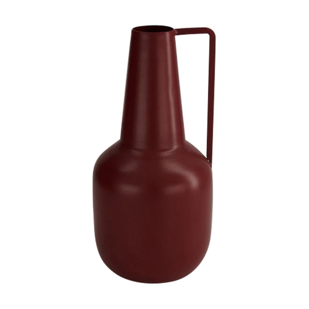 Vaas metaal bordeaux 20cm