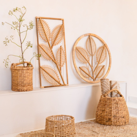 Wanddecoratie cirkel bladeren