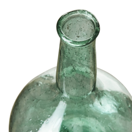Vaasje recycled glas groen 18cm