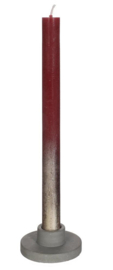 Set/2 kaarsen rood met goud