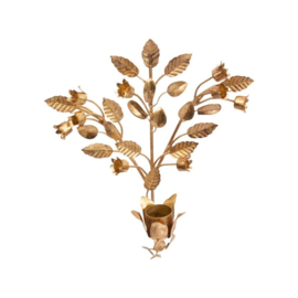 Kandelaar hangend goud bloemen