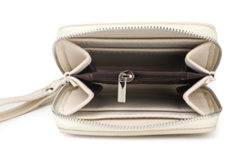 Portemonneetje met rits glans