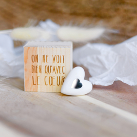 Räder geluksdoosje "on ne voit bien qu'avec le coeur"
