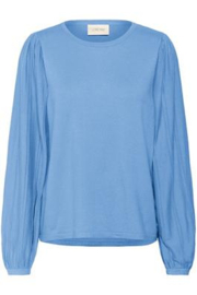 Cream top Dela blauw