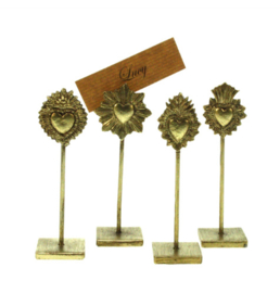 Kaarthouder hartjes goud