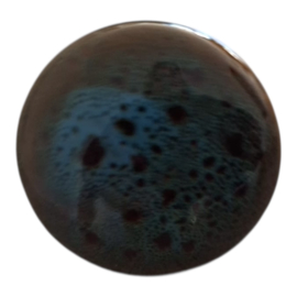 Knop Q46 bruin/blauw