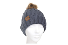 Muts gebreid blauw