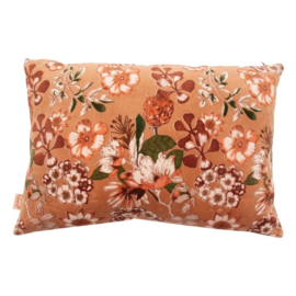Kussen bloemen camel