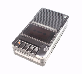 Blikje cassetterecorder
