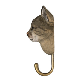 Houten haak poes