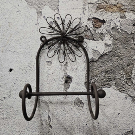 Toiletrolhouder bloem draadijzer