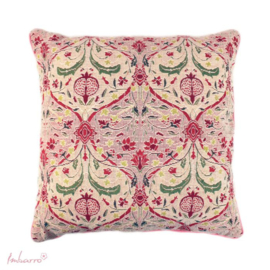 Kussen jacquard roze