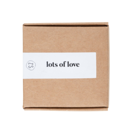 Zusss zeep in doosje "Lots of love"