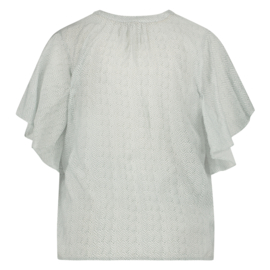 Nukus blouse Quinty zachtgroen