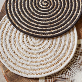 Placemat maïsblad wit