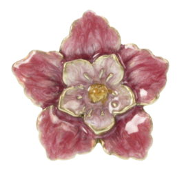Knop Q61 bloem roze