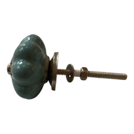 Knop Q69 bloem aqua
