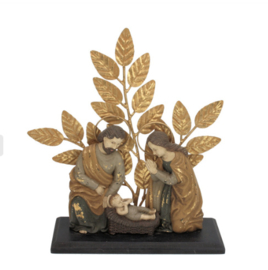 Heilige familie met gouden takken