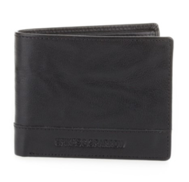 Portemonnee flap billfold zwart