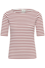 Kaffe shirt Liddy crème-terra