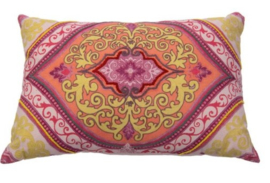 Kussen barok  40x60 cm roze
