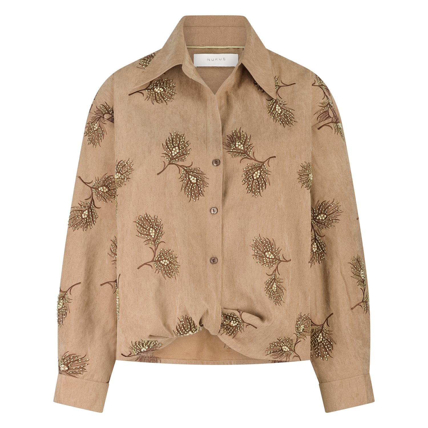 Nukus blouse Iris embroidery